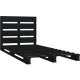  Posteljni okvir črn 75x190 cm trdna borovina 2FT6, (20738912) | Shoptok.si