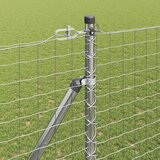  Ograda s postovima Srebrno 1,6 x 10 m Čelik | shoptok.hr