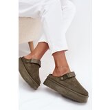 Boto Women's Snow Boots on Platform with Velcro Dark Green Jorielle | shoptok.hr