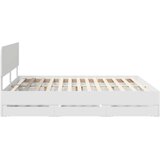 vidaXL Okvir za krevet Bijelo 180 x 200 cm Inženjersko Drvo | shoptok.hr