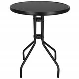 springos metalni okrugli vrtni stol, 60 cm, crni | shoptok.hr
