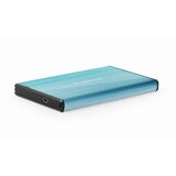 Gembird HDD External Enclosure, 2.5", SATAIII, USB3.0, Brushed aluminium, Blue ( EE2-U3S-3-B ) | Eponuda.com