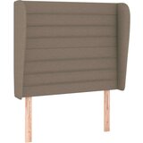  Vzglavje z ušesi taupe 83x23x118/128 cm blago | Shoptok.si