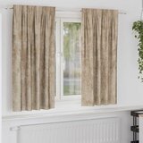  Baršunaste zavjese 2 pcs Šampanjca 175 x 140 cm Baršun | Eponuda.ba