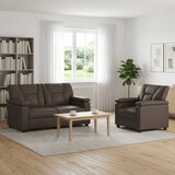  Set sofe 2 pcs Siva Umjetna koža | shoptok.hr