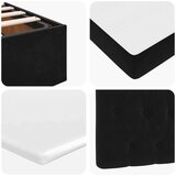 vidaXL Otomanski okvir kreveta s madracima crni 80x200cm baršunasti | shoptok.hr