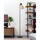 Kave Home Črna/v zlati barvi stoječa svetilka s kovinskim senčilom (višina 180 cm) Natsumi – | Shoptok.si