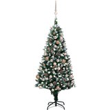 vidaXL umetna novoletna jelka z led lučkami, bučkami in storži 150 cm, (20670685) | Shoptok.si