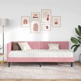  Kutni krevetni okvir s madracem 2 kom. Ružičasta 80 x 200 cm | Shoptok.si
