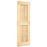 vidaXL Drsna vrata s kompletom vodil 70x210 cm trdna borovina | Shoptok.si