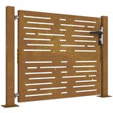  Vrtna vrata 100x75 cm od korten čelika, kvadratni dizajn | shoptok.hr
