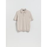Reserved Polo-džemper s visokim udjelom viskoze - bež | shoptok.hr