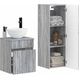  Set namještaja za kupaonicu 2 kom. Siva Sonoma 33 x 34.5 x 100 cm | shoptok.hr