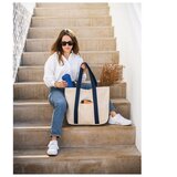  TORBA PLATNENA ZA PLAŽU STRICKER VILLE 92824104 NATUR/PLAVA | shoptok.hr