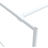Pregrada za tuš bijela 100 x 195 cm s prozirnim staklom ESG | shoptok.hr