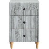  Noćni ormar Siva sonoma 43x 41 x 66,5 cm Konstruirano drvo | shoptok.hr
