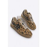 Marjin Women's Sneaker Lace-Up Flat Sole Sports Shoes Tione Leopard | ePonuda.com