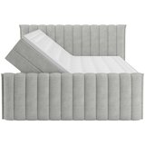 Premium Living Postelja Boxspring Lina, Svetlo Siva, 200x200 | Shoptok.si