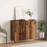 vidaXL Strani šal Rjava 90 x 34 x 80 cm Konstruiran les Cene