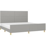 Okvir za krevet bez madraca svjetlosivi 200 x 200 cm od tkanine | shoptok.hr