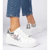 Gemre White-silver women's sports sneakers Zelinda | shoptok.hr