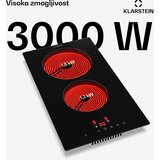 Klarstein Hito steklokeramična kuhalna plošča | 2 kuhalni coni | 3000 W | 9 stopenj moči | 30 cm | Shoptok.si