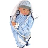  Lutka za igru beba sa dekicom 46 cm - svjetlo plava | shoptok.hr