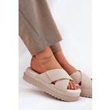 Boto Women’s Platform Slippers With Intertwining Straps Beige Rinasara | Shoptok.si