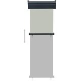 Balkonska bočna tenda 65 x 250 cm siva | shoptok.hr