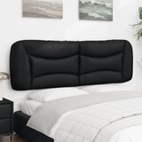 Jastuk za uzglavlje Hvar crni 152 cm od umjetne kože | shoptok.hr