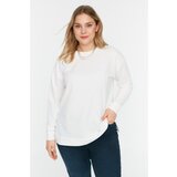 Trendyol Curve Ecru Knitted Sweatshirt Cene