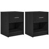 vidaXL Nočne omarice 2 kosa s predalom črne 40x34x50 cm, (5000298673) | Shoptok.si