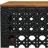  7-dijelni set vrtnih sofa od poliratana s jastucima crni | shoptok.hr