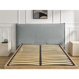 Bobochic Paris Svetlo siva oblazinjena oblazinjena/iz iverne plošče zakonska postelja s prostorom za shranjevanje z letvenim dnom 180x200 cm Charlie – | Shoptok.si