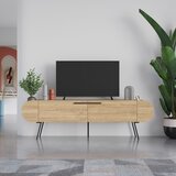 Marckeric TV komoda u dekoru hrasta u prirodnoj boji 195x57 cm Saluso – | shoptok.hr