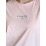 DStreet T-shirt damski oversize z haftem PARISSTEN różowy | Shoptok.si