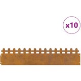  Rubnjaci za travnjak 10 pcs Rđa 103 x 0 05 x 22 cm | shoptok.hr