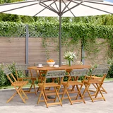 vidaXL Zložljivi vrtni stoli 8 kosov sivi poli ratan in trden les