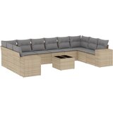  11-dijelni set vrtnih sofa od poliratana s jastucima bež | shoptok.hr