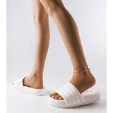  White quilted slides Dorene | shoptok.hr