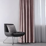 Restilo zasłona VELVET kolor brązowy szarfa upinająca styl klasyczny taśma materiał velvet 140x270 | shoptok.hr