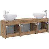  Set ormarića za kupaonicu 3 kom. Hrast artisan | shoptok.hr
