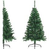  Umjetna polovica božićnog drvca sa stalkom zelena 120 cm PVC | shoptok.hr