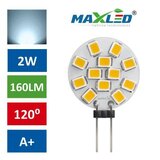 MAX-LED LED žarnica - sijalka G4 2W (15W) 12V hladno bela 6000K | Shoptok.si