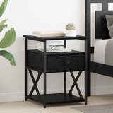  Noćni ormar 2 pcs Crni hrast 40 x 42 x 55 cm Konstruirano drvo | shoptok.hr