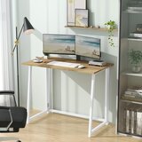  Računalni stol smeđi / bijele noge | shoptok.hr