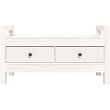  Klop za predsobo bela 80x40x43 cm trdna borovina, (20766916) | Shoptok.si