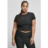 Urban Classics Women's T-shirt with short lace trim black Cijene