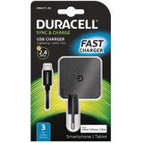 Duracell Punjač – Uni 1xUSB + Lightning cable – 2.4A - Black | shoptok.hr