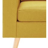  2-dijelni set sofa od tkanine žuti | shoptok.hr